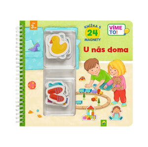Dětská knížka s 24 magnety (U nás doma)