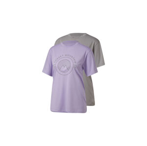 CRIVIT Dámské funkční triko, 2 kusy (L (44/46), fialová/šedá)