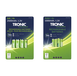 TRONIC® Nabíjecí baterie Ni-MH, 4 kusy