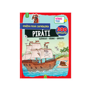 Dětská kniha se samolepkami (piráti)