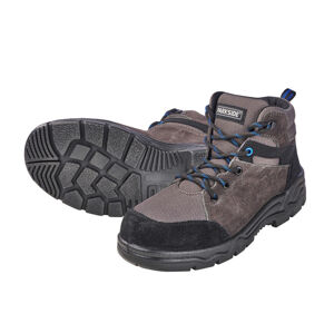 PARKSIDE® Pánská kožená bezpečnostní obuv S3 (41, šedá/černá)
