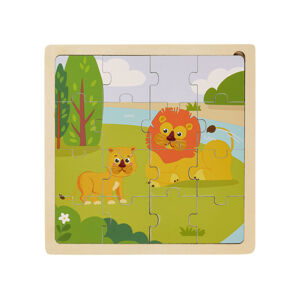 Playtive Dřevěné puzzle (lev)