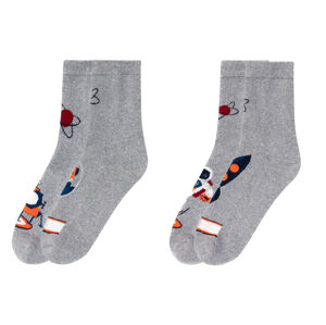 pepperts!® Dětské termo ponožky, 2 páry (child 2 years onwards#unisex, 35/38, šedá)