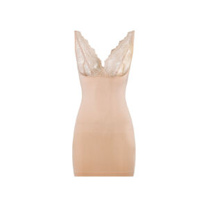 esmara® Dámské bezešvé tvarující šaty (adult#female#ne, XL (48/50), pleťová úzká ramínka)