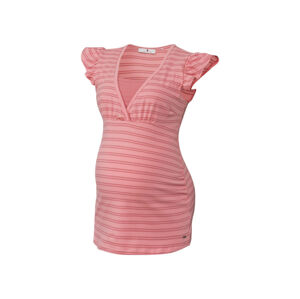 bellybutton Dámské těhotenské triko (adult#female#ano, 40, pruhy korálová / světle růžová)