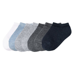 lupilu® Chlapecké nízké ponožky s BIO bavlnou, 7 párů (27/30, bílá / šedá / navy modrá)