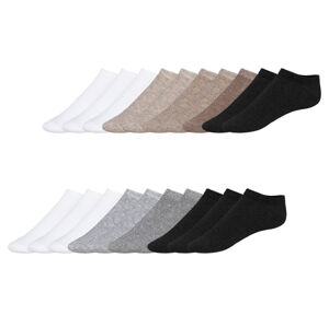 esmara® Dámské nízké ponožky s BIO bavlnou, 10 párů