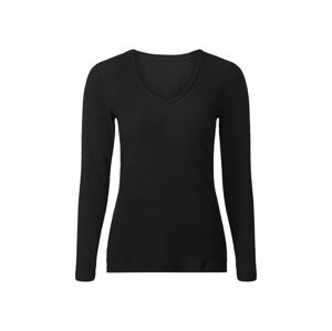 esmara® Dámské triko s dlouhými rukávy (M (40/42), černá)