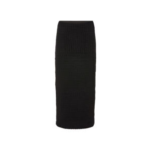 esmara® Dámská háčkovaná midi sukně (L (44/46), černá)