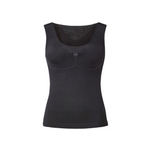 esmara® Dámská bezešvá tvarující košilka (S (36/38), široká ramínka/černá)