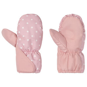 lupilu® Dětské rukavice (baby/infant#female, 12-24 měsíců: 86/92, sněhové vločky / růžová (s palcem))