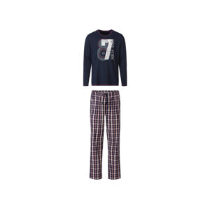 LIVERGY® Pánské pyžamo (XL (56/58), kostka / navy modrá)