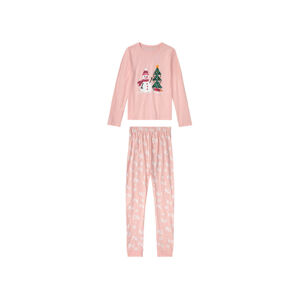 pepperts!® Dívčí  vánoční pyžamo (158/164, světle růžová)