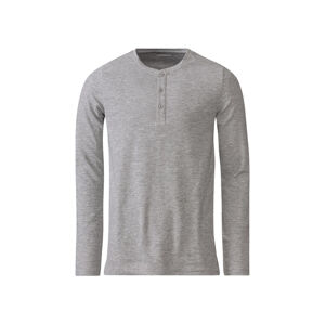 LIVERGY® Pánské triko s dlouhými rukávy (adult#male, S (44/46), šedá)