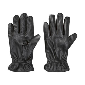 LIVERGY® Pánské kožené rukavice (9,5, černá lesklá)