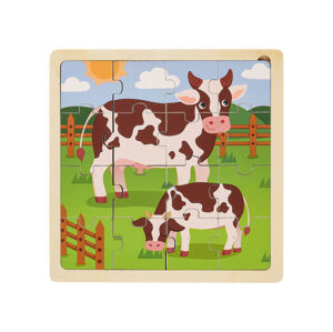 Playtive Dřevěné puzzle (kráva)