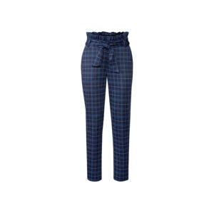 esmara® Dámské kalhoty (adult#female#ne, XS (32/34), káro/modrá)