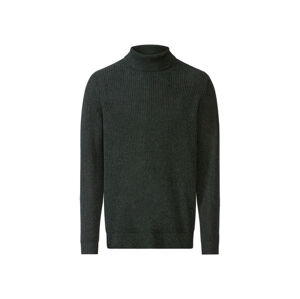 LIVERGY® Pánský úpletový svetr (adult#male, L (52/54), olivová)