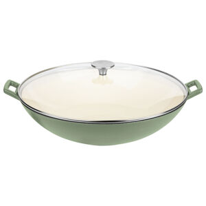 GSW Litinová pánev wok (zelená)