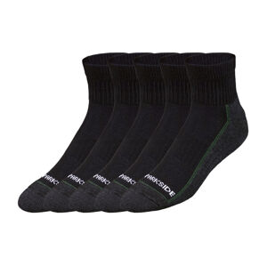 PARKSIDE® Pánské pracovní ponožky, 5 párů (43/46, černá/šedá/zelená)