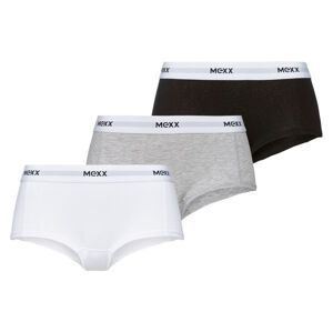 MEXX Dámské kalhotky, 3 kusy (adult#female#ne#pants, S, bílá/černá/šedá)