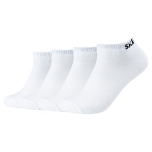 Skechers Dámské / Pánské ponožky, 4 kusy (39/42, bílá nízká)