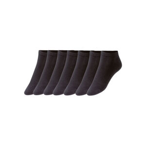 LIVERGY® Pánské nízké ponožky, 7 párů (adult#male, 43/46, černá)