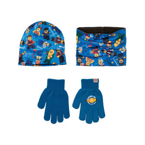 LEGO® NINJAGO Dětská souprava čepice, rukavic a šály, 3dílná (child#male, modrá)