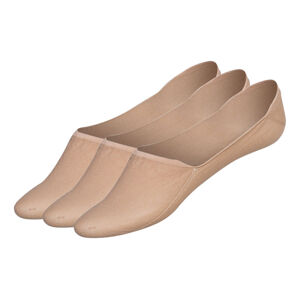 esmara® Dámské / Pánské bezešvé nízké ponožky, 3 páry (35/38, béžová, Mid-Cut)