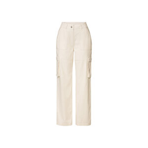 esmara® Dámské cargo kalhoty (46, světle béžová)