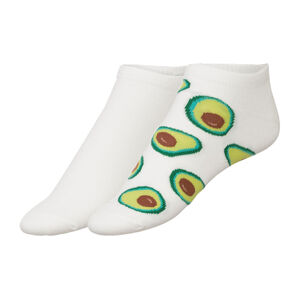 Dámské / Pánské nízké ponožky, 2 páry (adult#male, 35/38, avokádo)