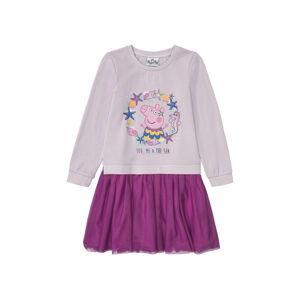 Dívčí šaty (134/140, Prasátko Peppa / růžová / lila fialová)