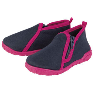 lupilu® Dívčí domácí obuv (27, navy modrá / šedá)