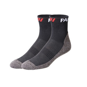 PARKSIDE® Pánské pracovní ponožky, 2 páry (43/46, černá/šedá)