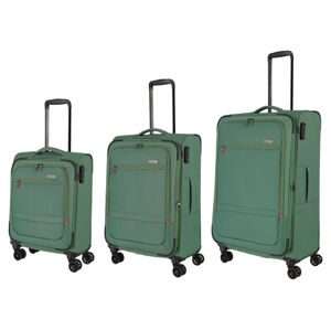 Paklite Sada cestovních kufrů Lido, S/M/L (mechově zelená)