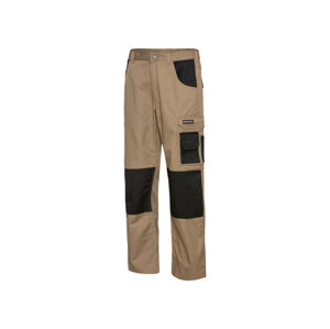 PARKSIDE® Pánské pracovní kalhoty (adult#male#ne, 58, béžová/černá)