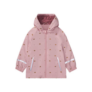 lupilu® Dívčí nepromokavá bunda s podšívkou (122/128, vzorovaná světle růžová)