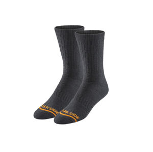 PARKSIDE® Pánské pracovní termo ponožky, 2 páry (39/42, černá/oranžová)