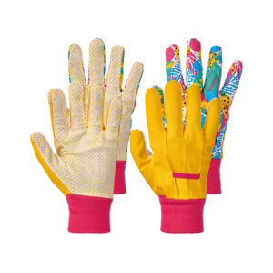 PARKSIDE® Zahradní rukavice, 2 páry (7, růžová/žlutá)