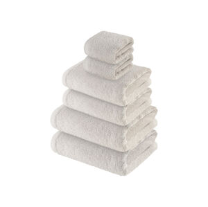 LIVARNO home Sada froté ručníků, 100 % bavlna, 6dílná (světle šedá)