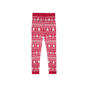 lupilu® Dívčí vánoční pletené legíny (child#female#ne, 122/128, červená)