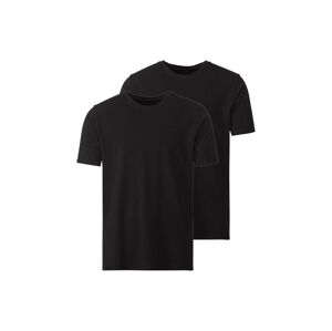 MEXX Pánské spodní triko "Regular Fit", 2 kusy (L, černá, kulatý výstřih)