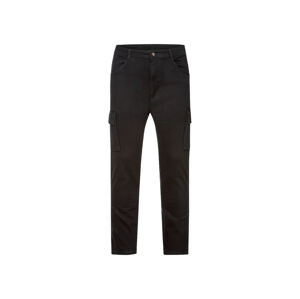 LIVERGY® Pánské cargo kalhoty (adult#male#ne, 48, černá)