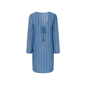 esmara® Dámské krajkové tunikové šaty (L (44/46), modrá)
