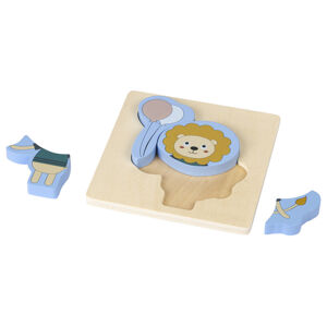 lupilu® Dřevěná hračka (dřevěné puzzle lev)