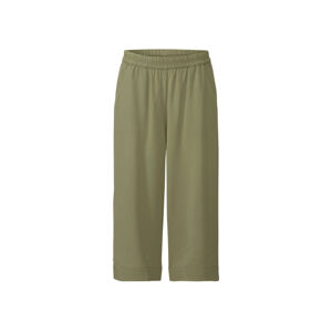 esmara® Dámské culotte kalhoty (adult#female#ne, 42, zelená/pruhovaná)