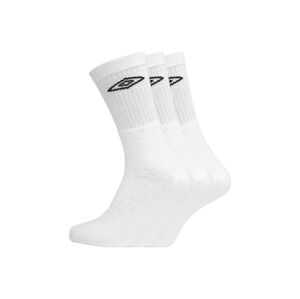 UMBRO Dámské sportovní ponožky, 3 páry (43/46, bílá)