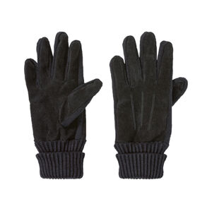 LIVERGY® Pánské kožené rukavice (9,5, černá matná)
