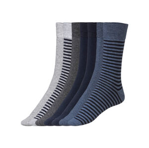 LIVERGY® Pánské ponožky, 7 párů (43/46, šedá / navy modrá / tmavě šedá)