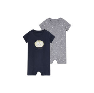 lupilu® Chlapecké pyžamo s BIO bavlnou (50/56, šedá / navy modrá)
